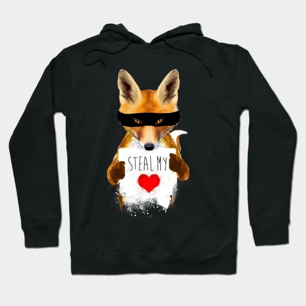 Fox – Steal my heart Hoodie by andreabeloque